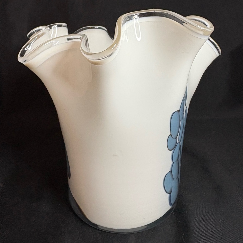 Zorza Art Glass,candle/handkerchief vase - Picture 5 of 7